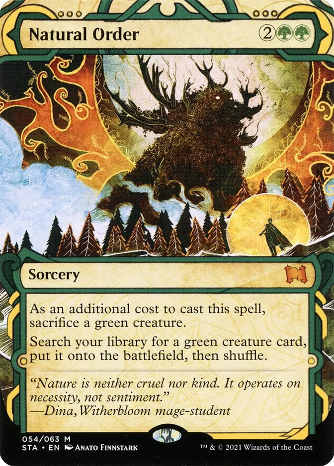 2021 Strixhaven Mystical Archive Natural Order [Etched Foil] mythic #54 mythic card image