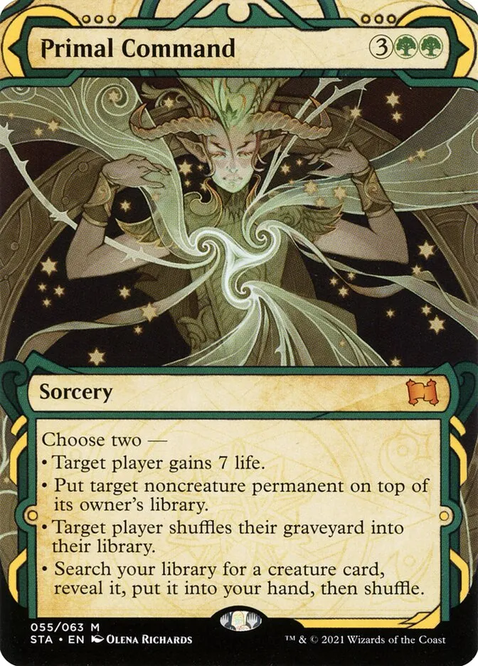 2021 Strixhaven Mystical Archive Primal Command mythic #55 mythic card image