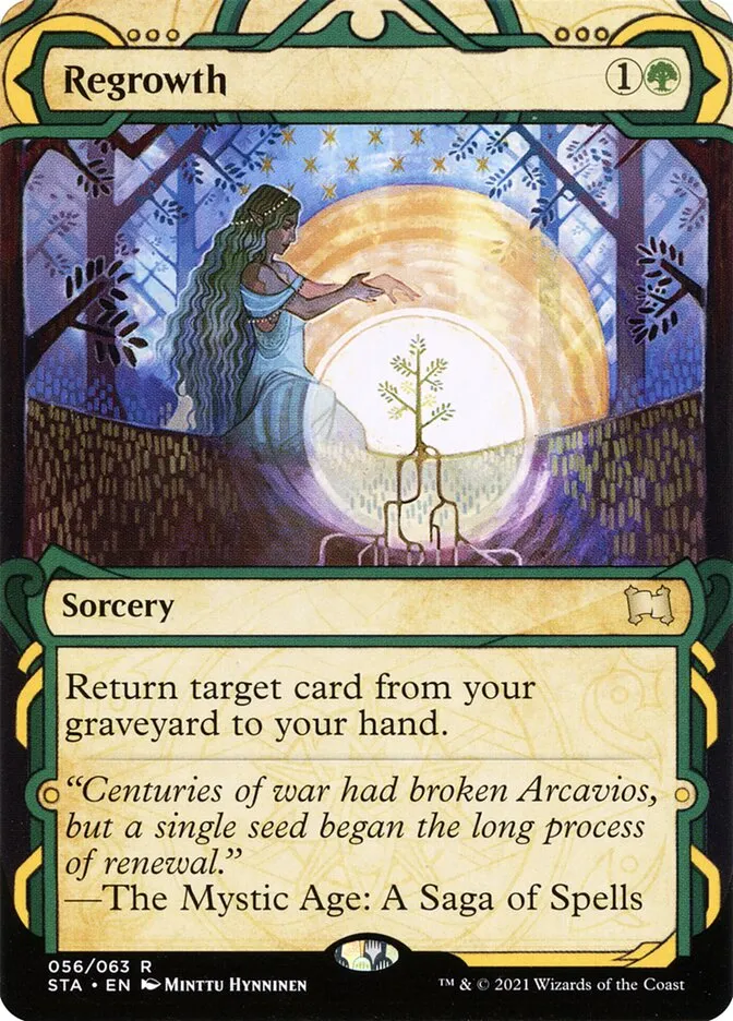 2021 Strixhaven Mystical Archive Regrowth [Etched Foil] rare #56 rare card image