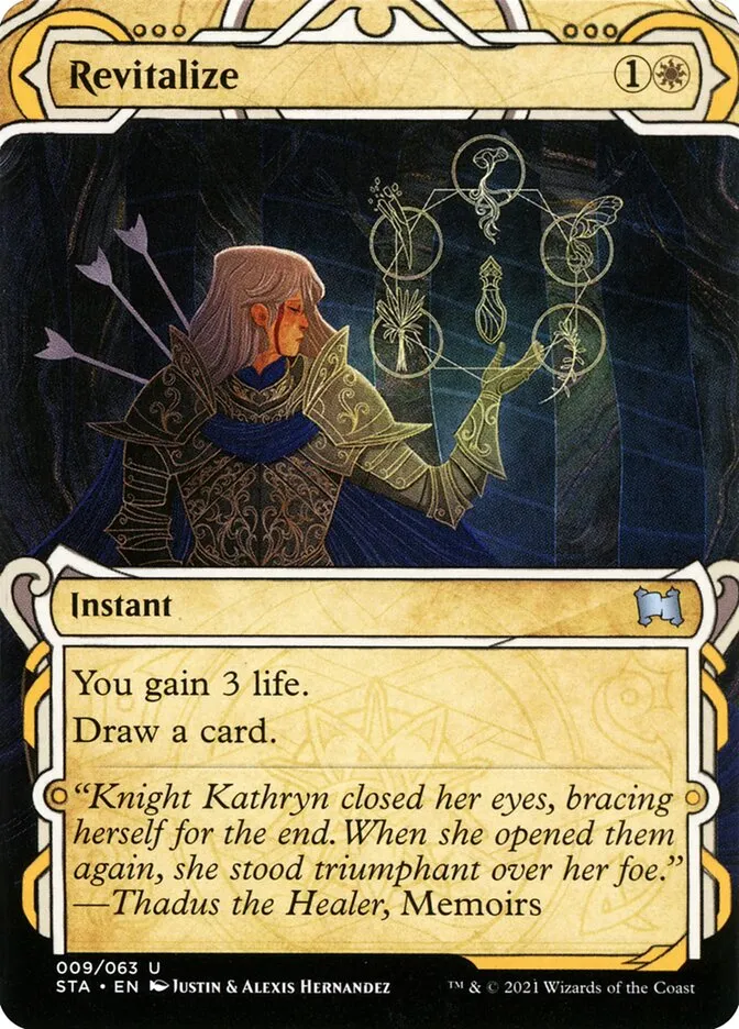 2021 Strixhaven Mystical Archive Revitalize [Etched Foil] uncommon #9 uncommon card image