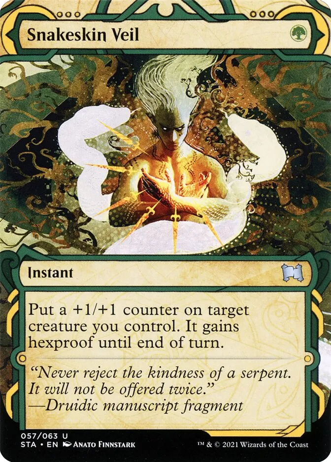 2021 Strixhaven Mystical Archive Snakeskin Veil [Etched Foil] uncommon #57 uncommon card image