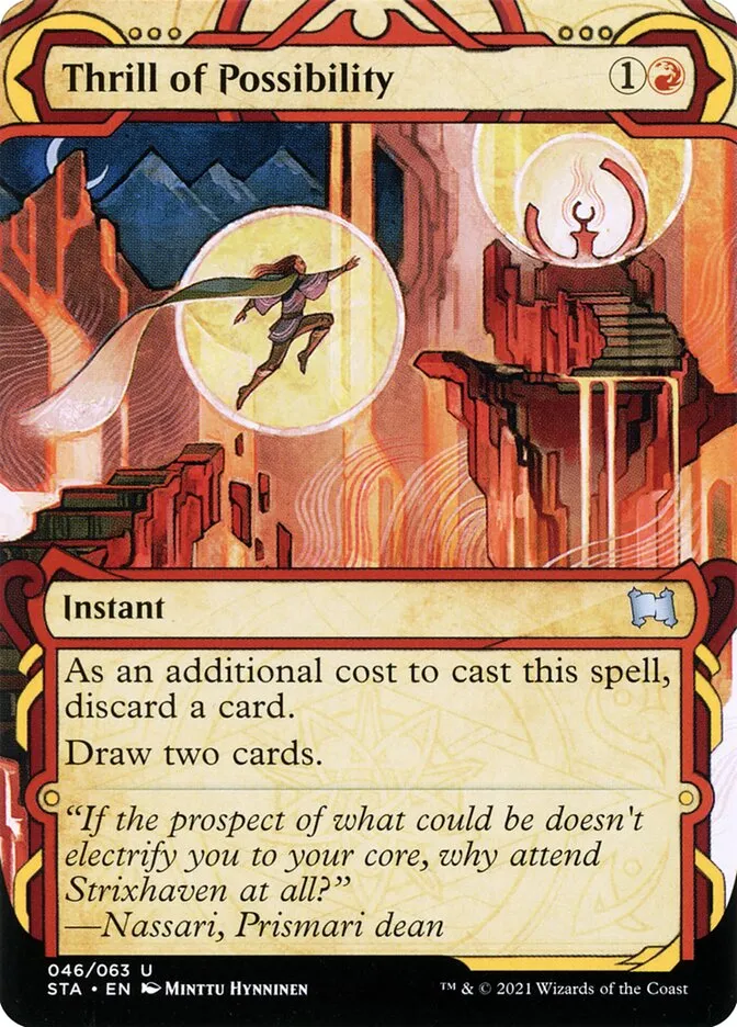 2021 Strixhaven Mystical Archive Thrill of Possibility [Etched Foil] uncommon #46 uncommon card image