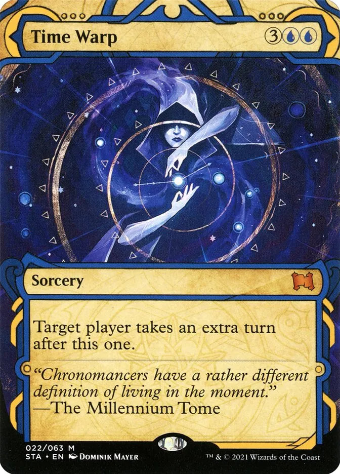 2021 Strixhaven Mystical Archive Time Warp [Etched Foil] mythic #22 mythic card image