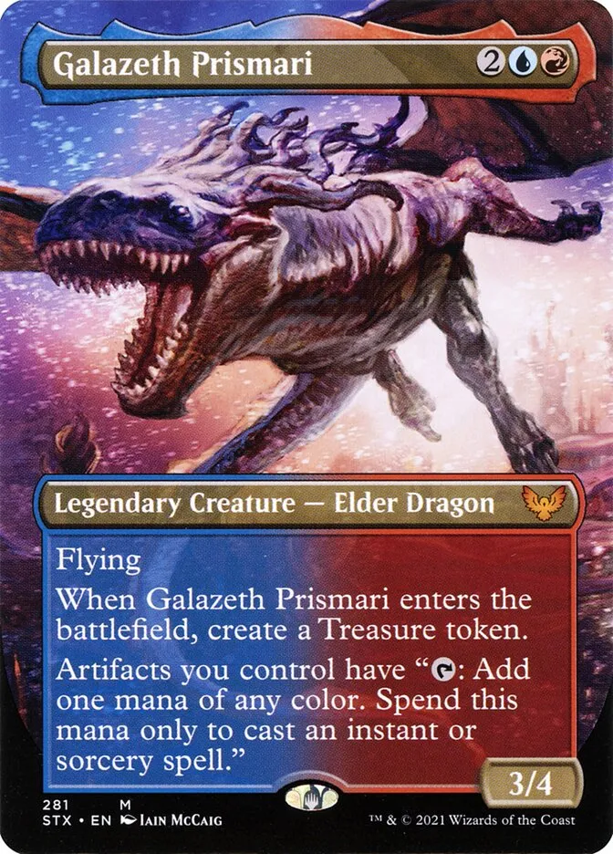 2021 Strixhaven: School of Mages Galazeth Prismari #281 mythic card image