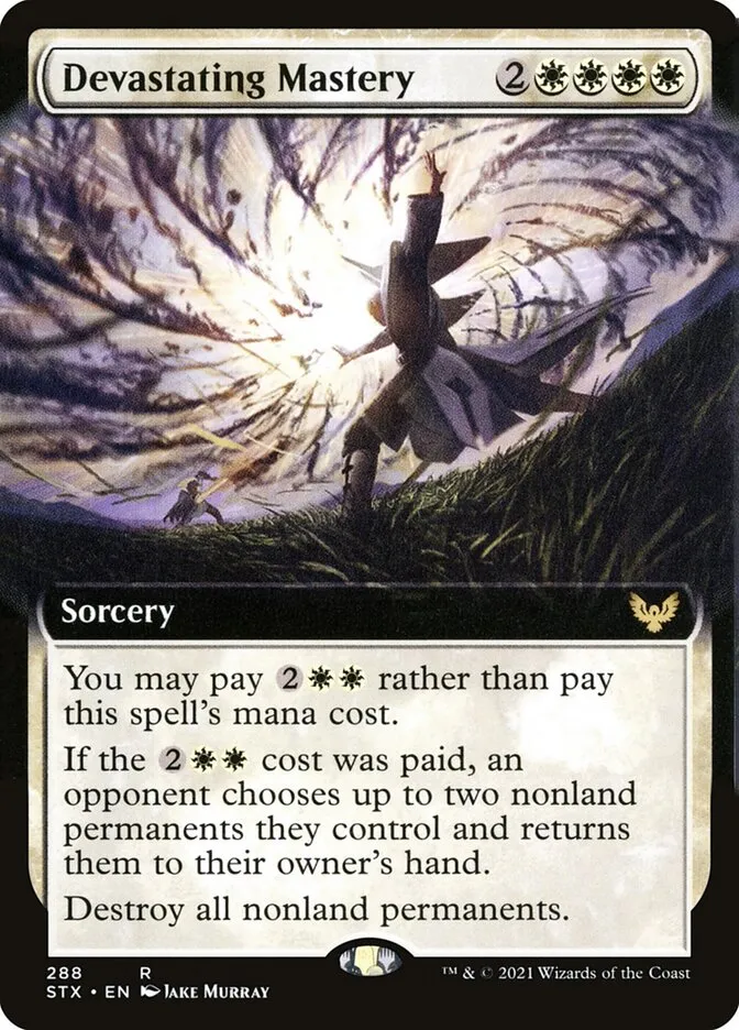 2021 Strixhaven: School of Mages Devastating Mastery #288 rare card image