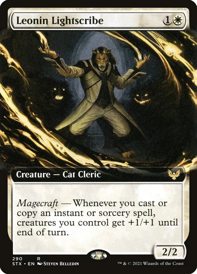 2021 Strixhaven: School of Mages Leonin Lightscribe #290 rare card image