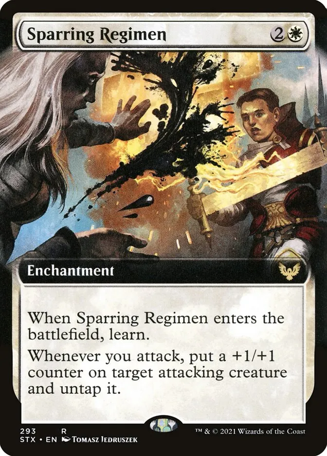 2021 Strixhaven: School of Mages Sparring Regimen #293 rare card image