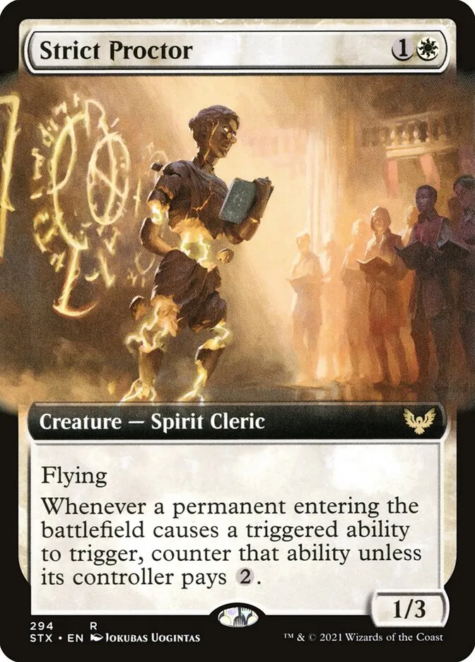 2021 Strixhaven: School of Mages Strict Proctor #294 rare card image