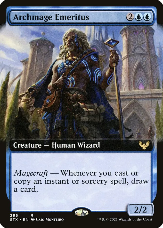 2021 Strixhaven: School of Mages Archmage Emeritus #295 rare card image