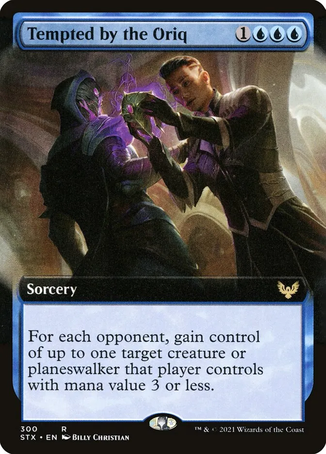 2021 Strixhaven: School of Mages Tempted by the Oriq #300 rare card image