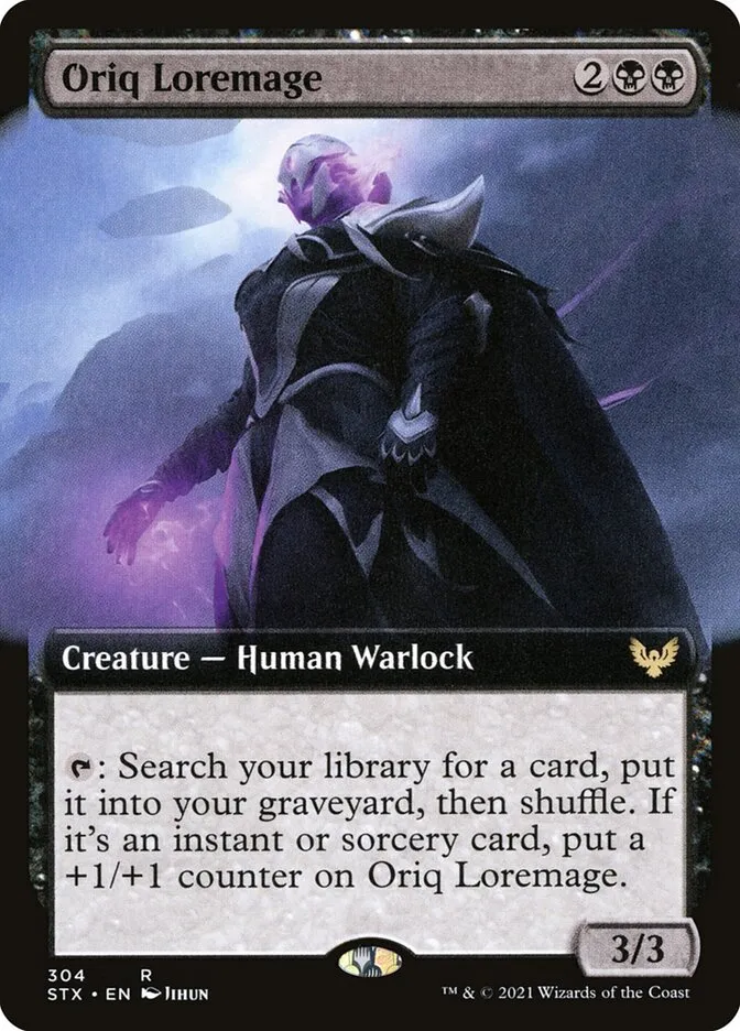 2021 Strixhaven: School of Mages Oriq Loremage #304 rare card image