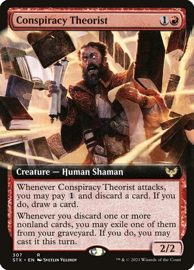 2021 Strixhaven: School of Mages Conspiracy Theorist #307 rare card image