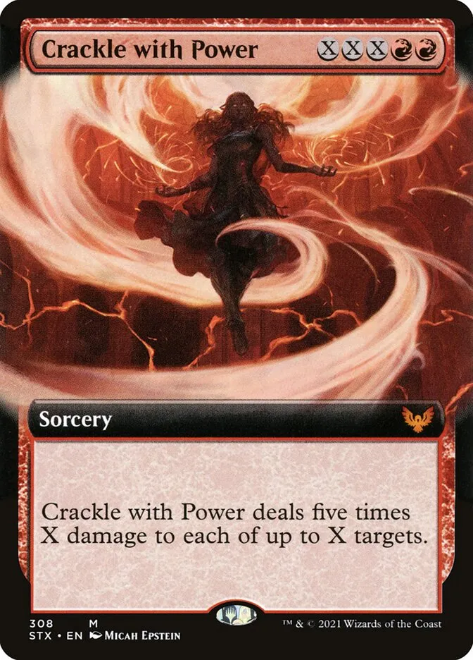2021 Strixhaven: School of Mages Crackle with Power #308 mythic card image