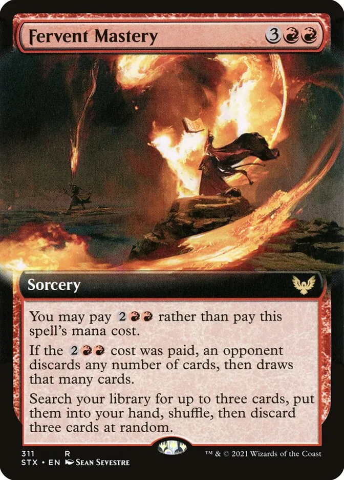 2021 Strixhaven: School of Mages Fervent Mastery #311 rare card image