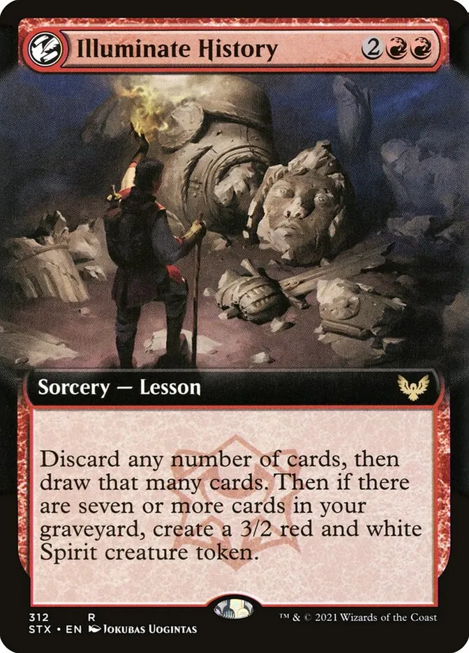 2021 Strixhaven: School of Mages Illuminate History #312 rare card image