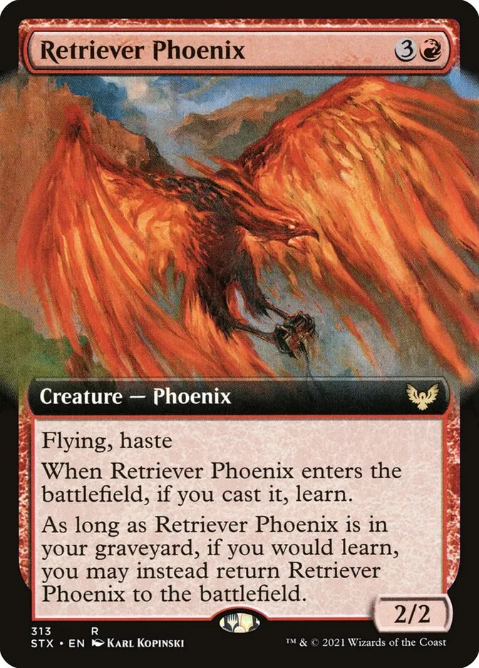 2021 Strixhaven: School of Mages Retriever Phoenix #313 rare card image