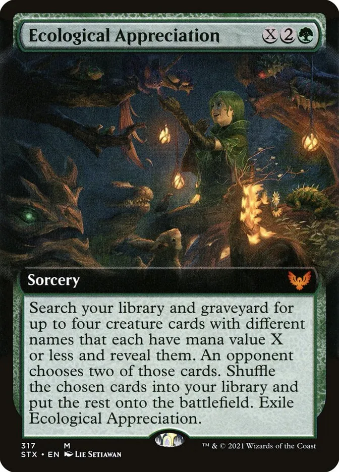 2021 Strixhaven: School of Mages Ecological Appreciation #317 mythic card image