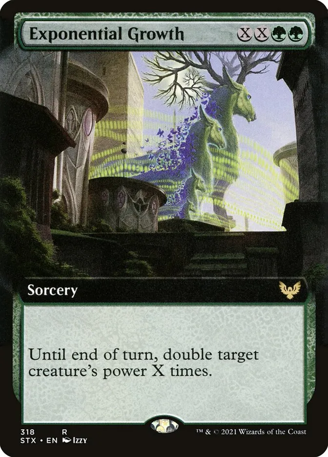 2021 Strixhaven: School of Mages Exponential Growth #318 rare card image