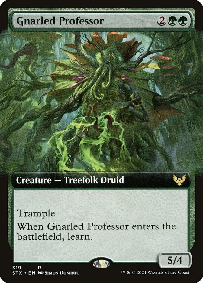 2021 Strixhaven: School of Mages Gnarled Professor #319 rare card image