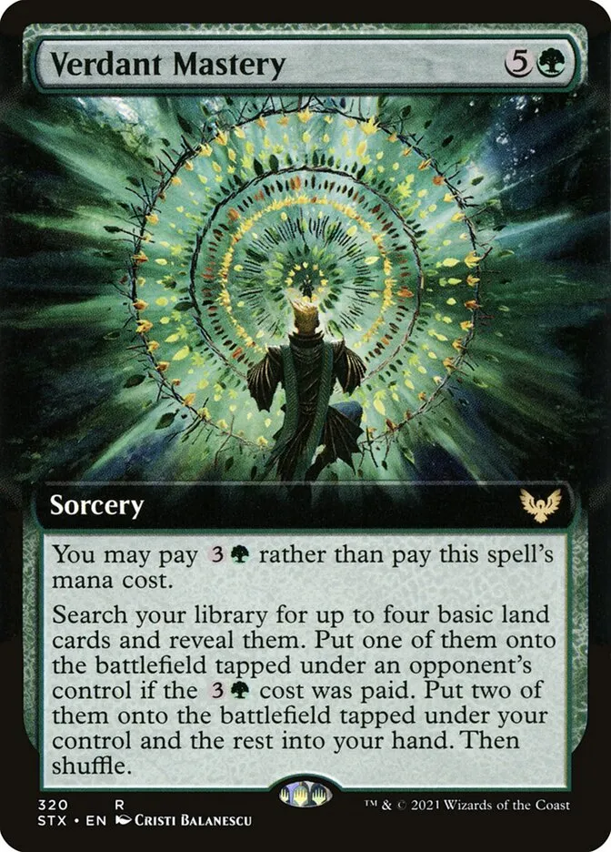 2021 Strixhaven: School of Mages Verdant Mastery #320 rare card image