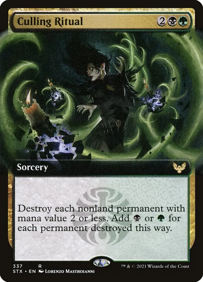2021 Strixhaven: School of Mages Culling Ritual #337 rare card image