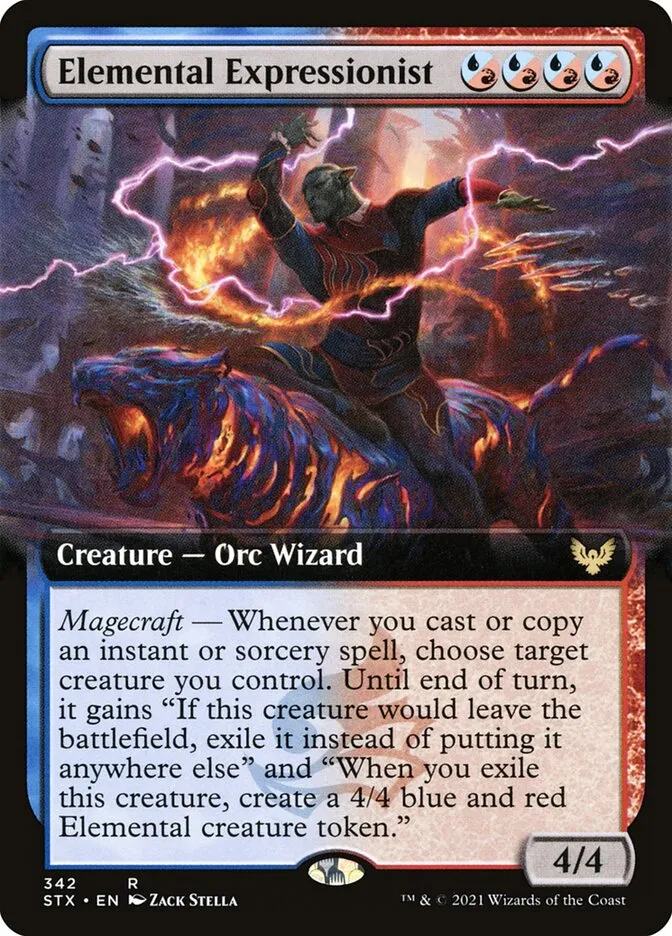 2021 Strixhaven: School of Mages Elemental Expressionist #342 rare card image