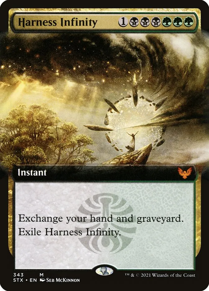 2021 Strixhaven: School of Mages Harness Infinity #343 mythic card image