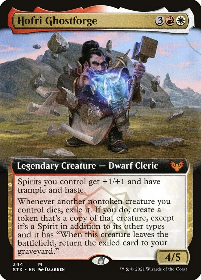 2021 Strixhaven: School of Mages Hofri Ghostforge #344 mythic card image
