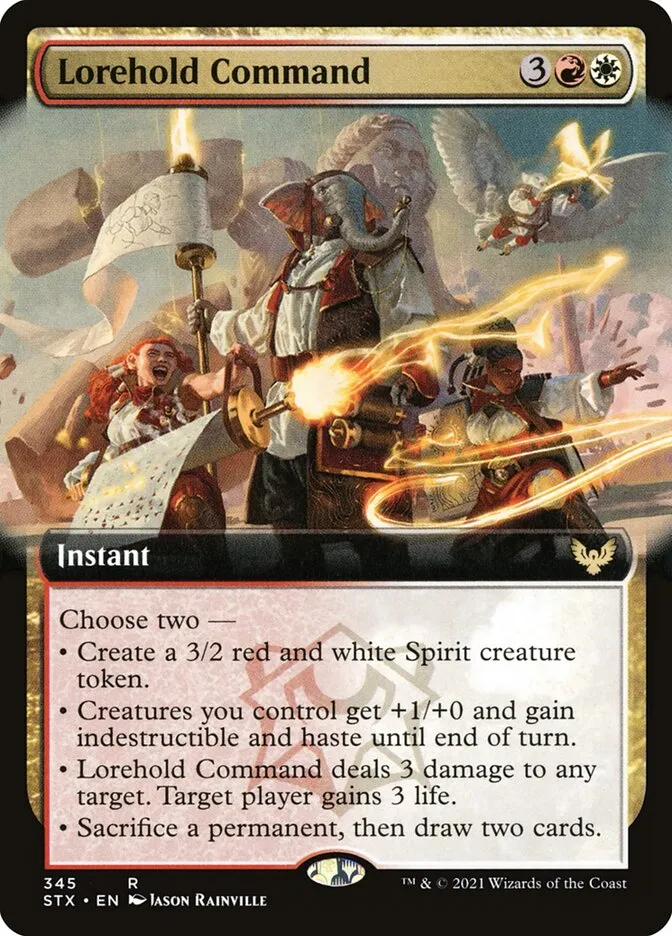 2021 Strixhaven: School of Mages Lorehold Command #345 rare card image