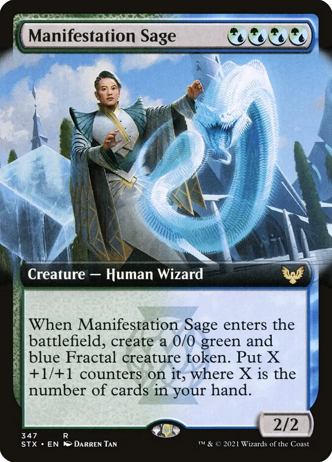2021 Strixhaven: School of Mages Manifestation Sage #347 rare card image