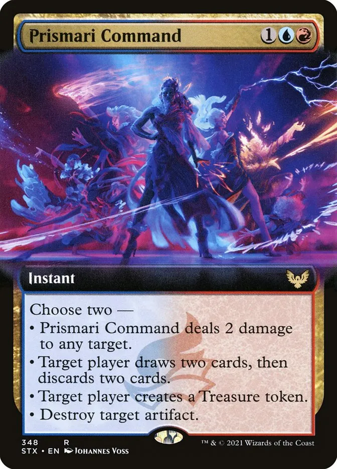 2021 Strixhaven: School of Mages Prismari Command #348 rare card image