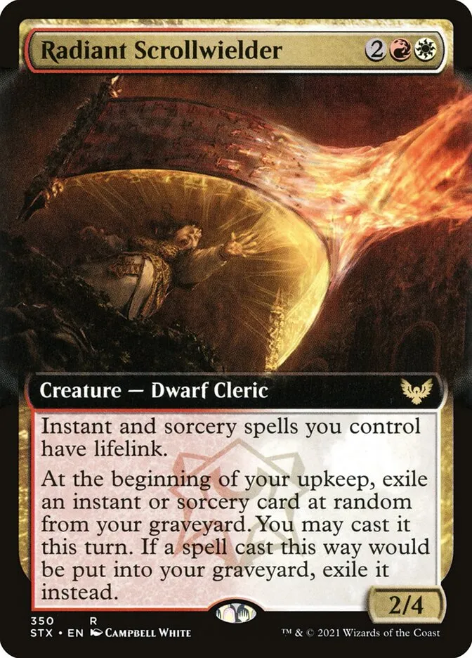 2021 Strixhaven: School of Mages Radiant Scrollwielder #350 rare card image