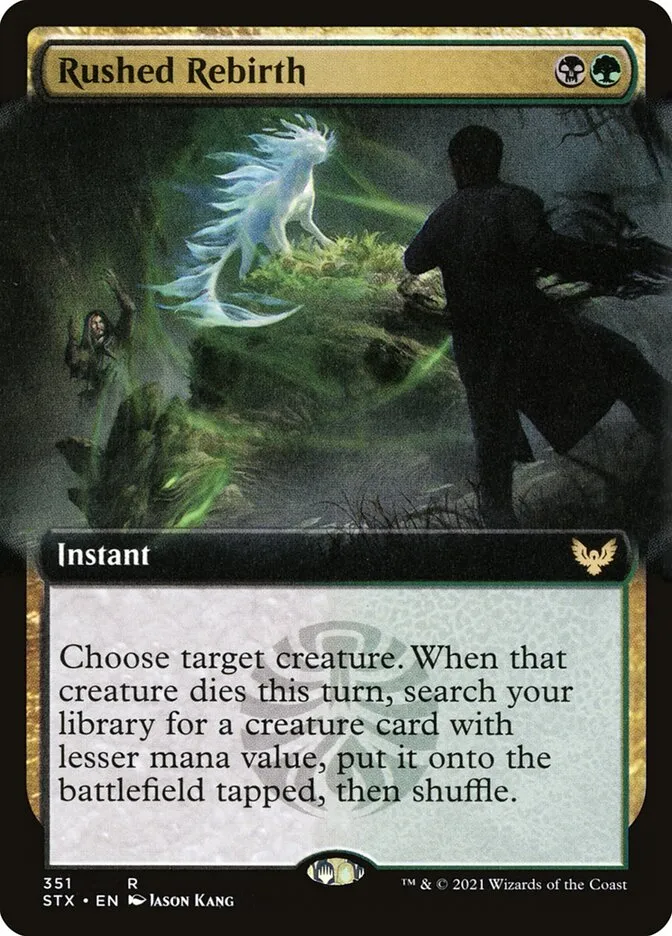 2021 Strixhaven: School of Mages Rushed Rebirth #351 rare card image