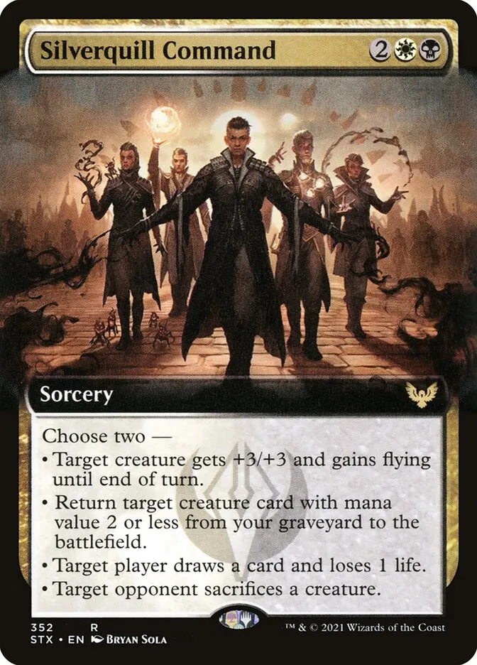 2021 Strixhaven: School of Mages Silverquill Command #352 rare card image