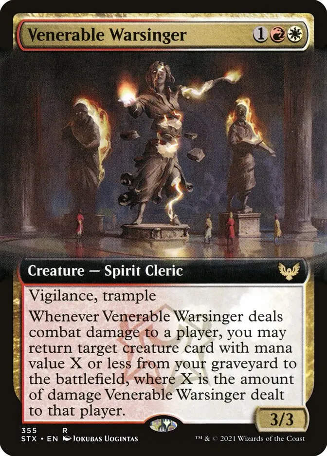 2021 Strixhaven: School of Mages Venerable Warsinger #355 rare card image