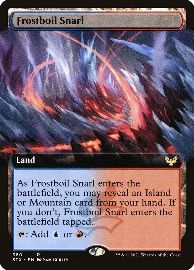 2021 Strixhaven: School of Mages Frostboil Snarl #360 rare card image