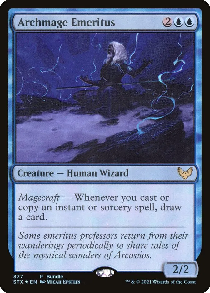 2021 Strixhaven: School of Mages Archmage Emeritus #377 rare card image