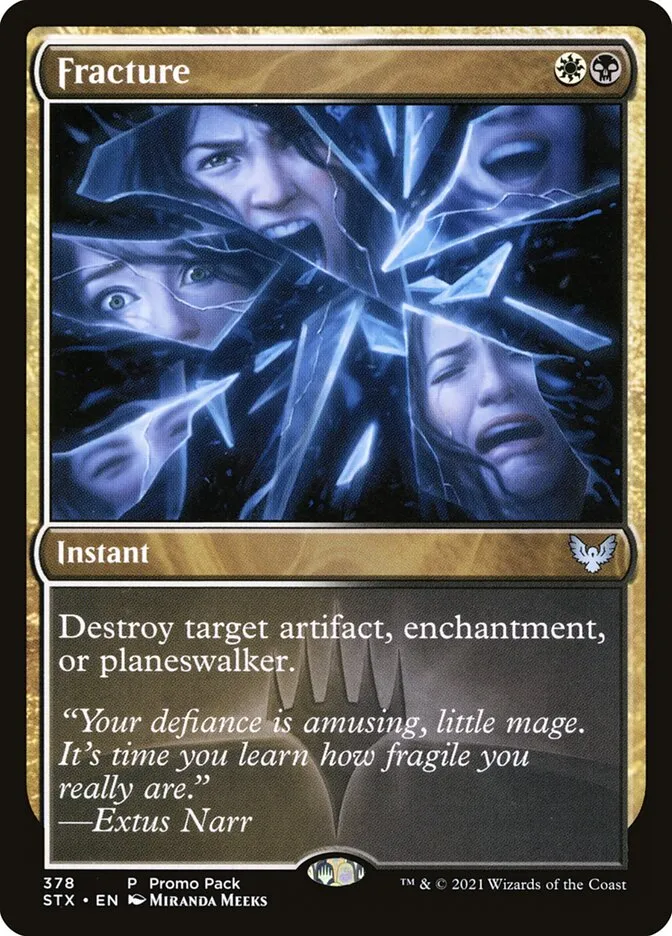 2021 Strixhaven: School of Mages Fracture #378 uncommon card image