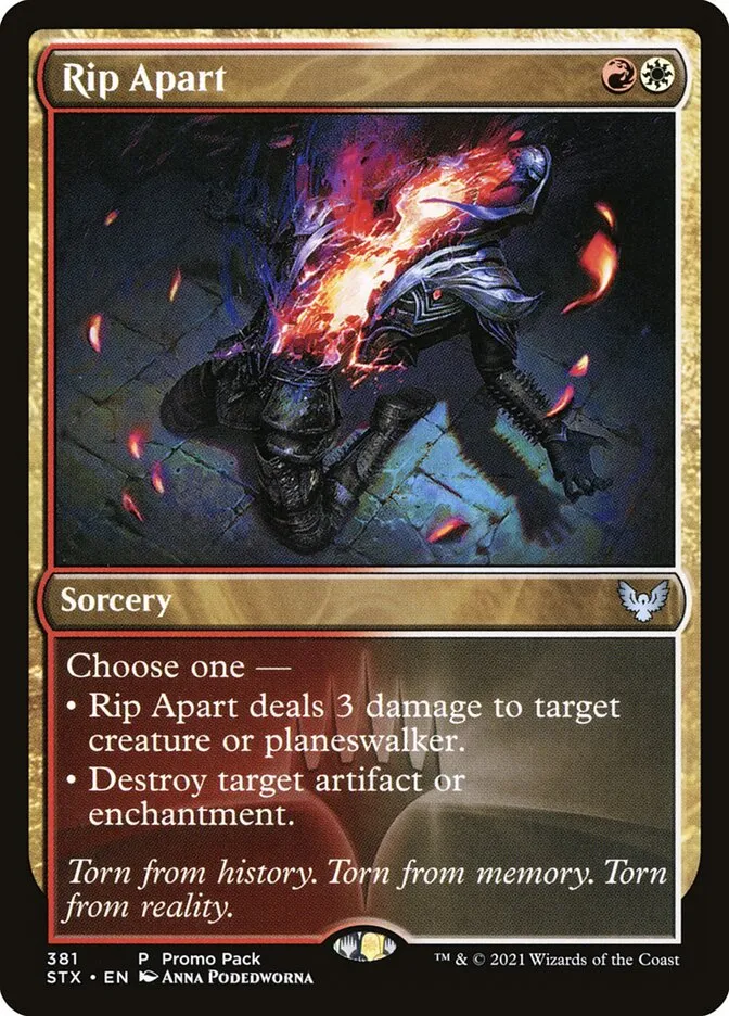 2021 Strixhaven: School of Mages Rip Apart #381 uncommon card image