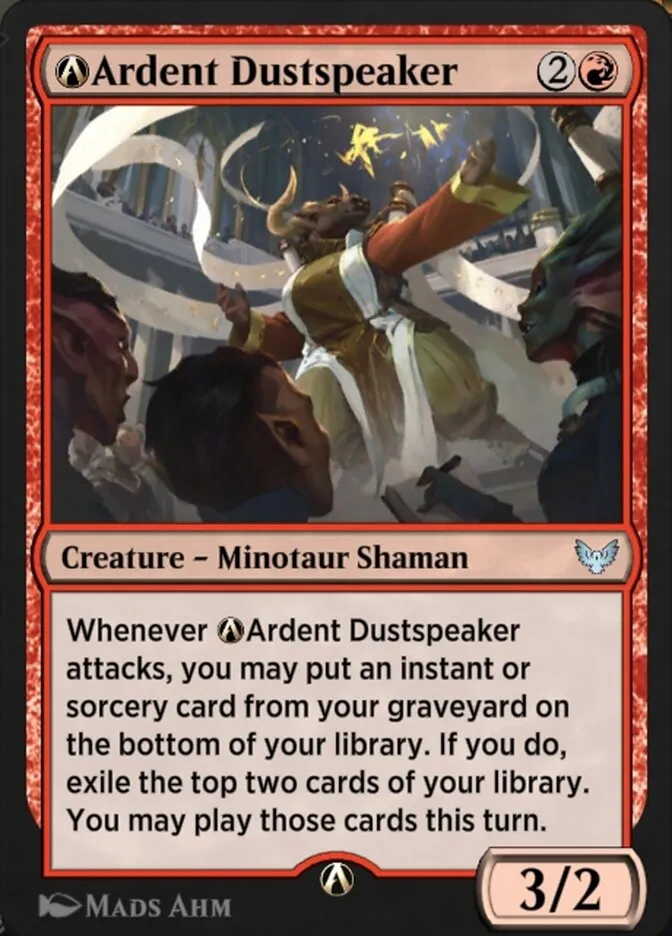 2021 Strixhaven: School of Mages A-Ardent Dustspeaker #A-92 uncommon card image