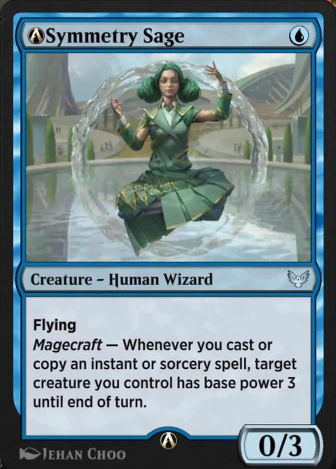 2021 Strixhaven: School of Mages A-Symmetry Sage #A-56 uncommon card image
