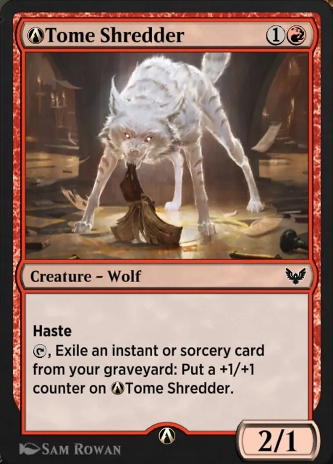 2021 Strixhaven: School of Mages A-Tome Shredder #A-117 common card image