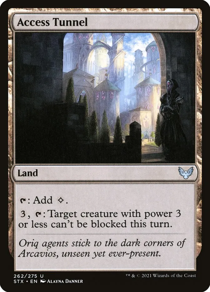 2021 Strixhaven: School of Mages Access Tunnel #262 uncommon card image