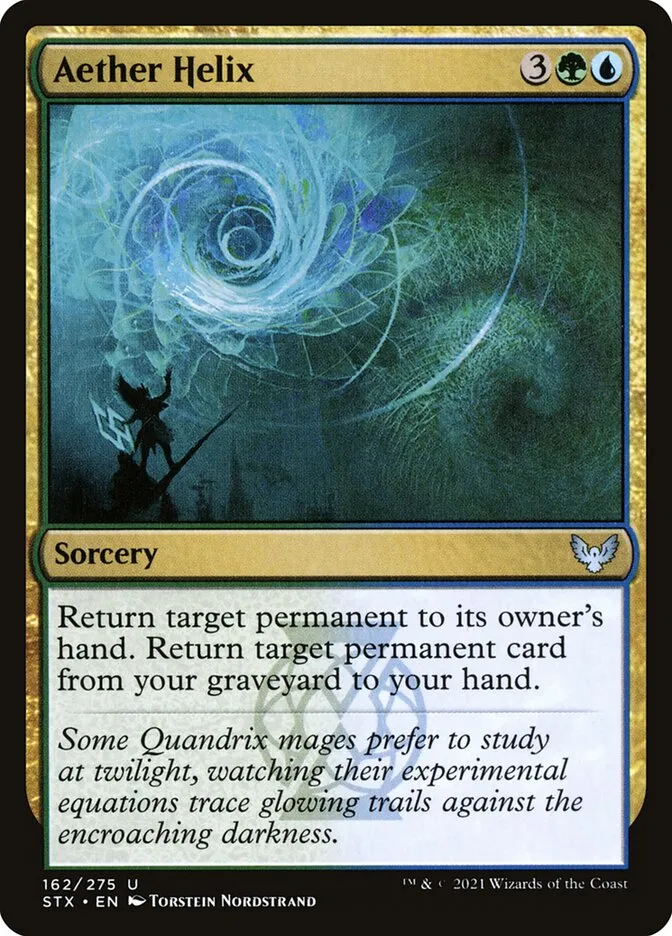 2021 Strixhaven: School of Mages Aether Helix #162 uncommon card image