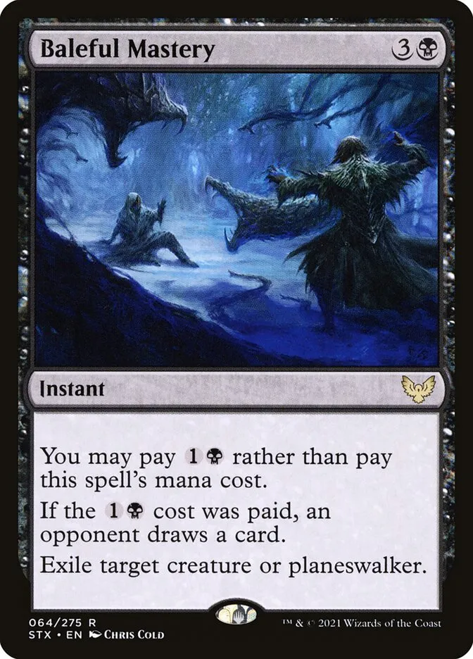 2021 Strixhaven: School of Mages Baleful Mastery #64 rare card image