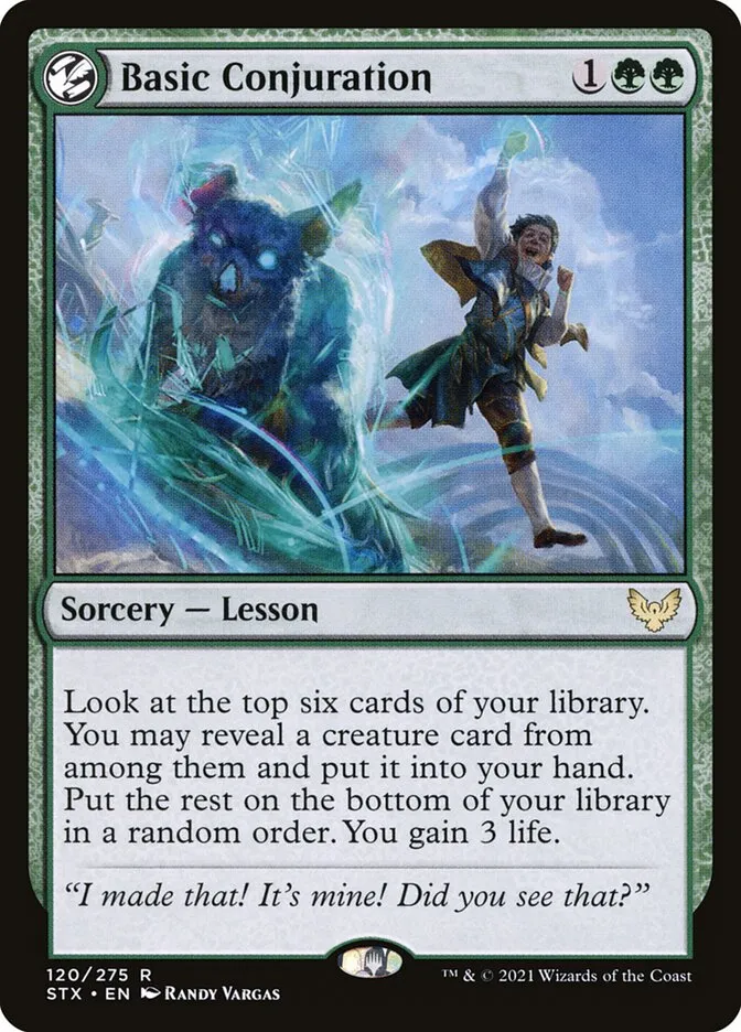 2021 Strixhaven: School of Mages Basic Conjuration #120 rare card image