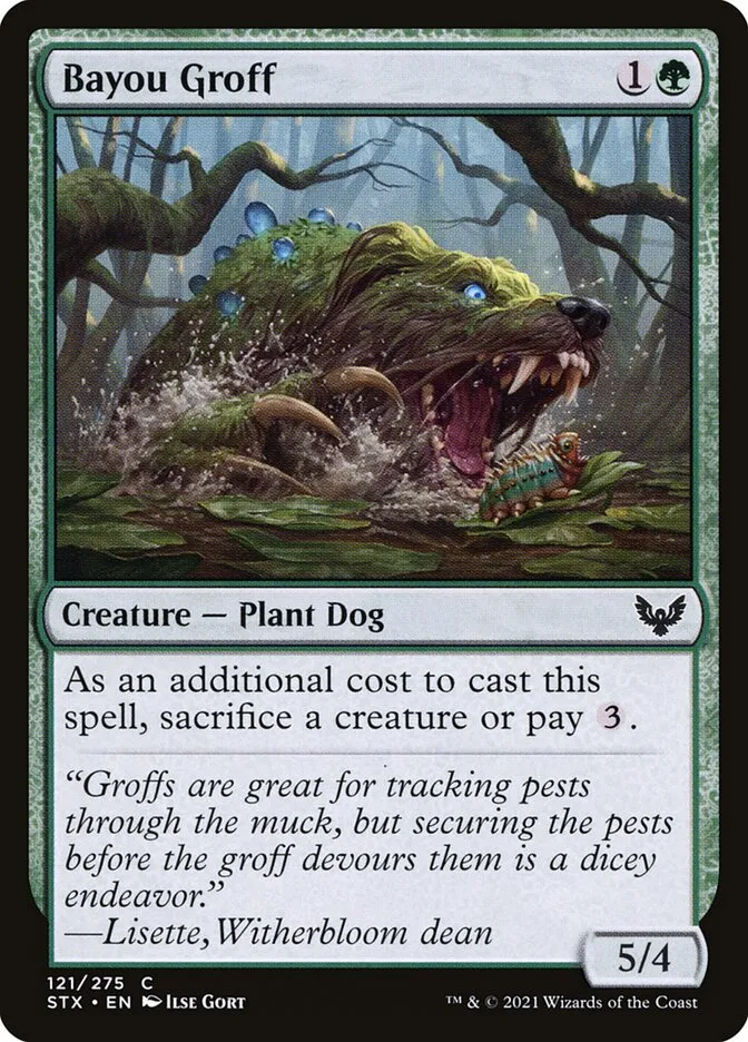 2021 Strixhaven: School of Mages Bayou Groff #121 common card image