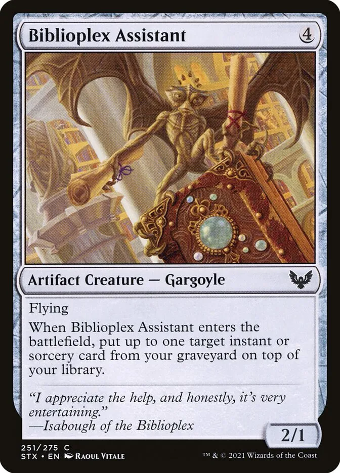 2021 Strixhaven: School of Mages Biblioplex Assistant #251 common card image