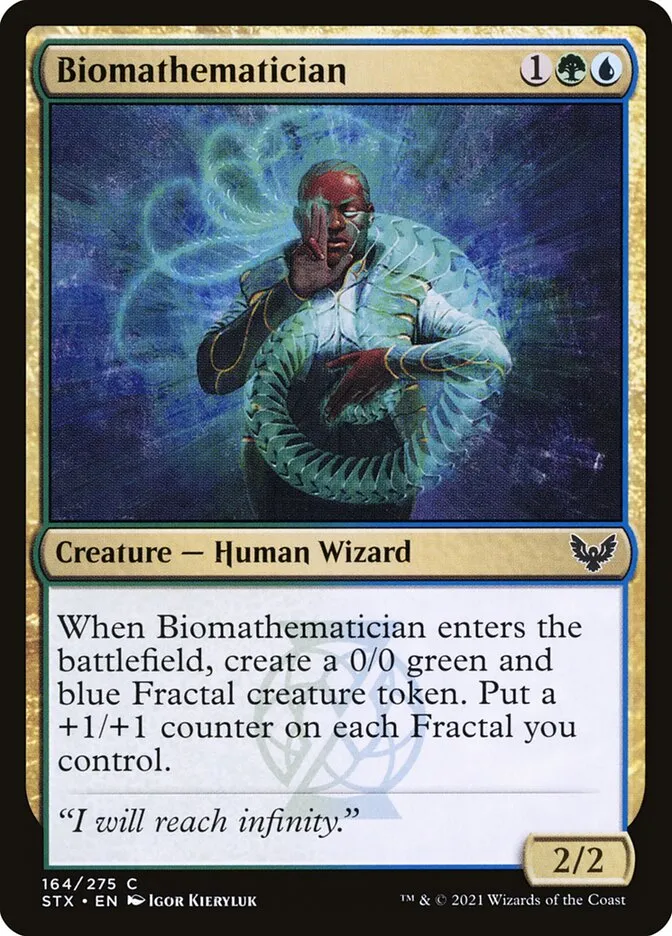 2021 Strixhaven: School of Mages Biomathematician #164 common card image