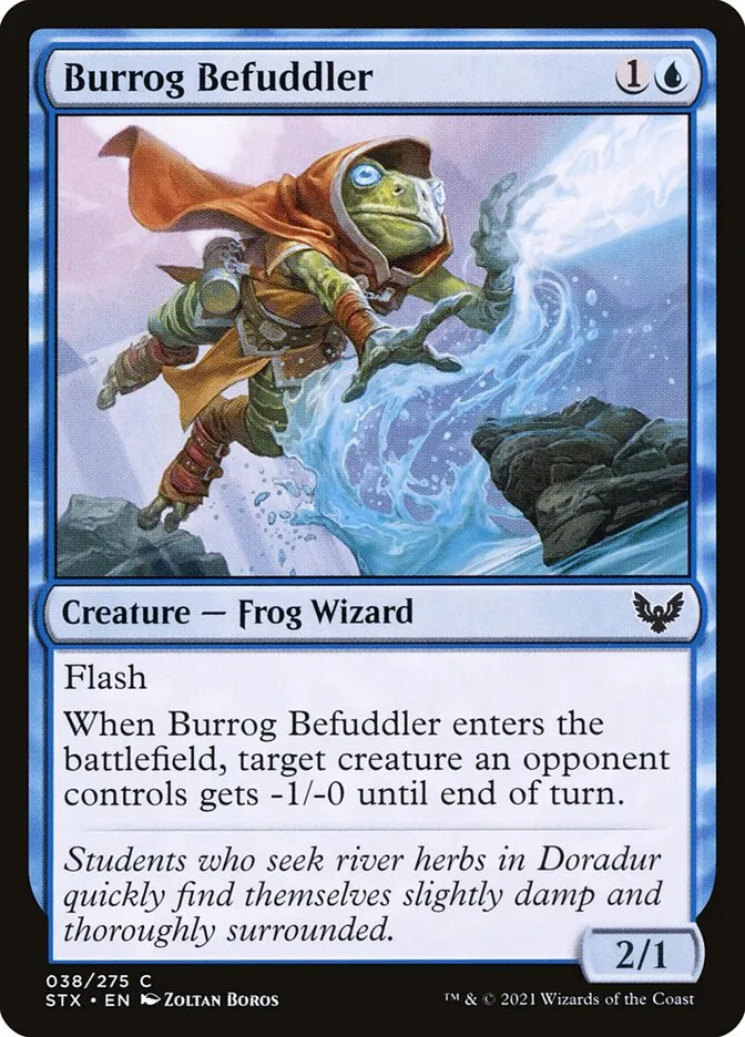 2021 Strixhaven: School of Mages Burrog Befuddler #38 common card image